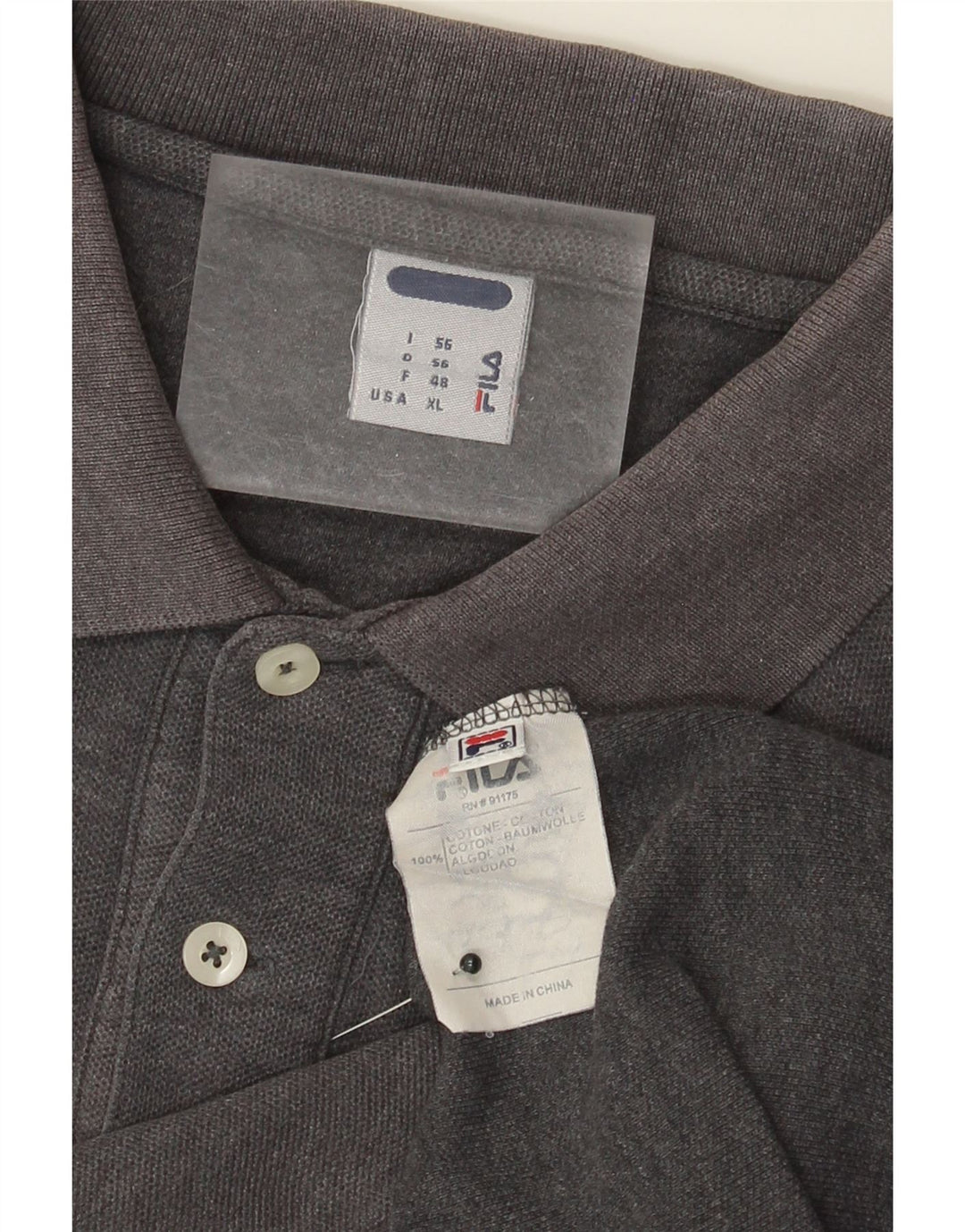 Fila muška polo majica IT 56 XL sivi flekasti pamuk