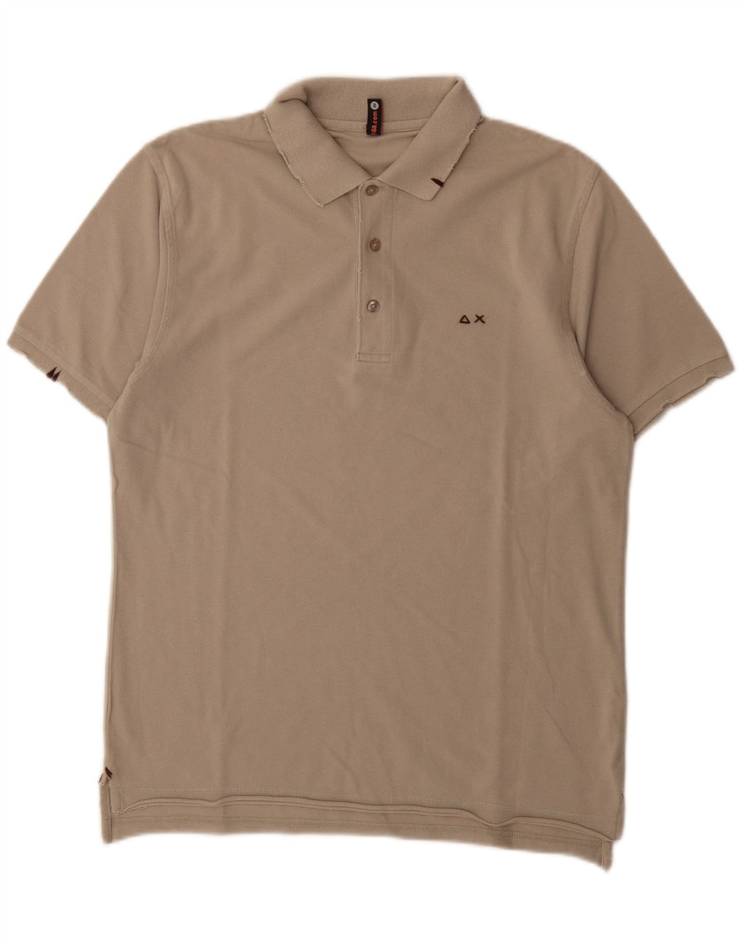 SUN68 Mens Polo Shirt Large Grey Cotton Vintage Sun68 and Second-Hand Sun68 from Messina Hembry 