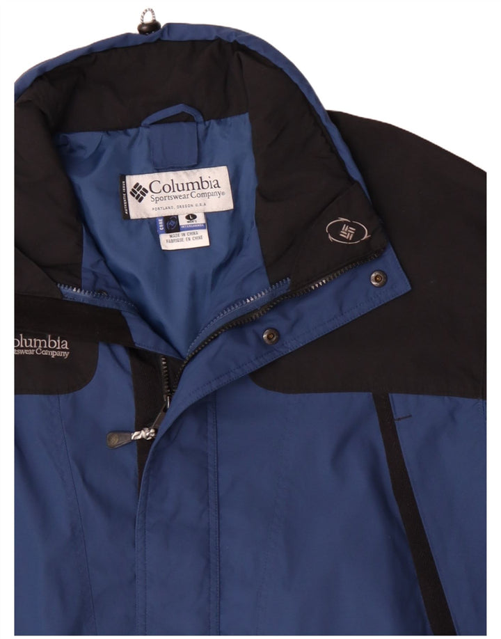 Columbia muška vjetrovka jakna UK 40 Large Blue Colourblock poliester
