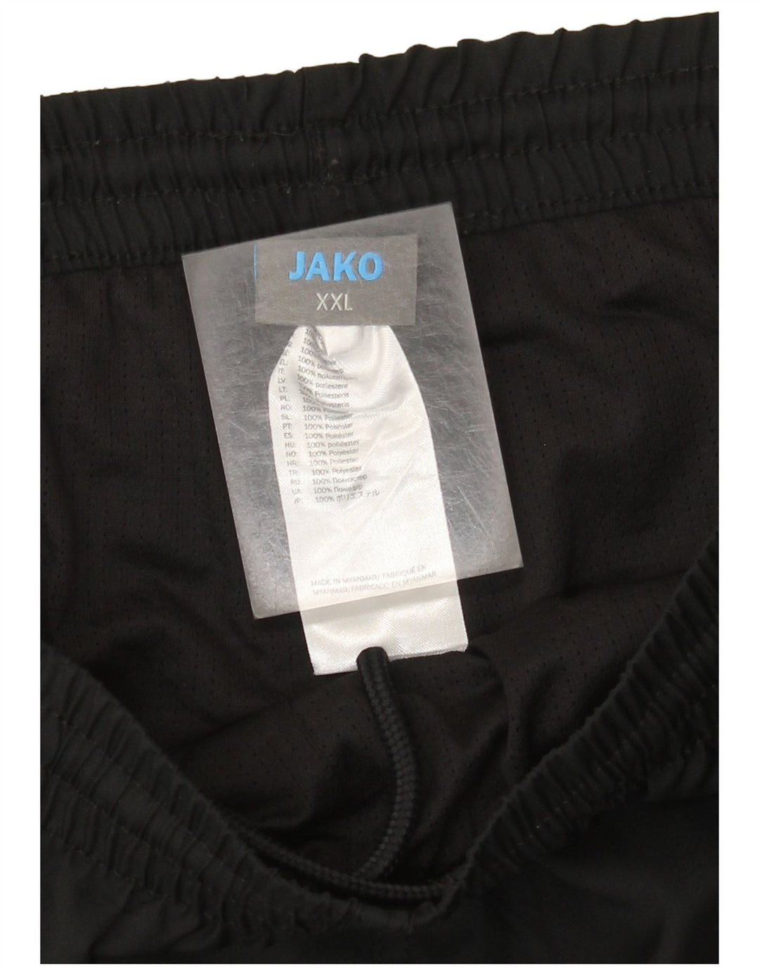 Jako muške hlače za trenirku 2XL W42 L32 crni poliester