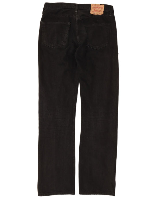 Levi's muške 501 ravne traperice W32 L34 crni pamuk