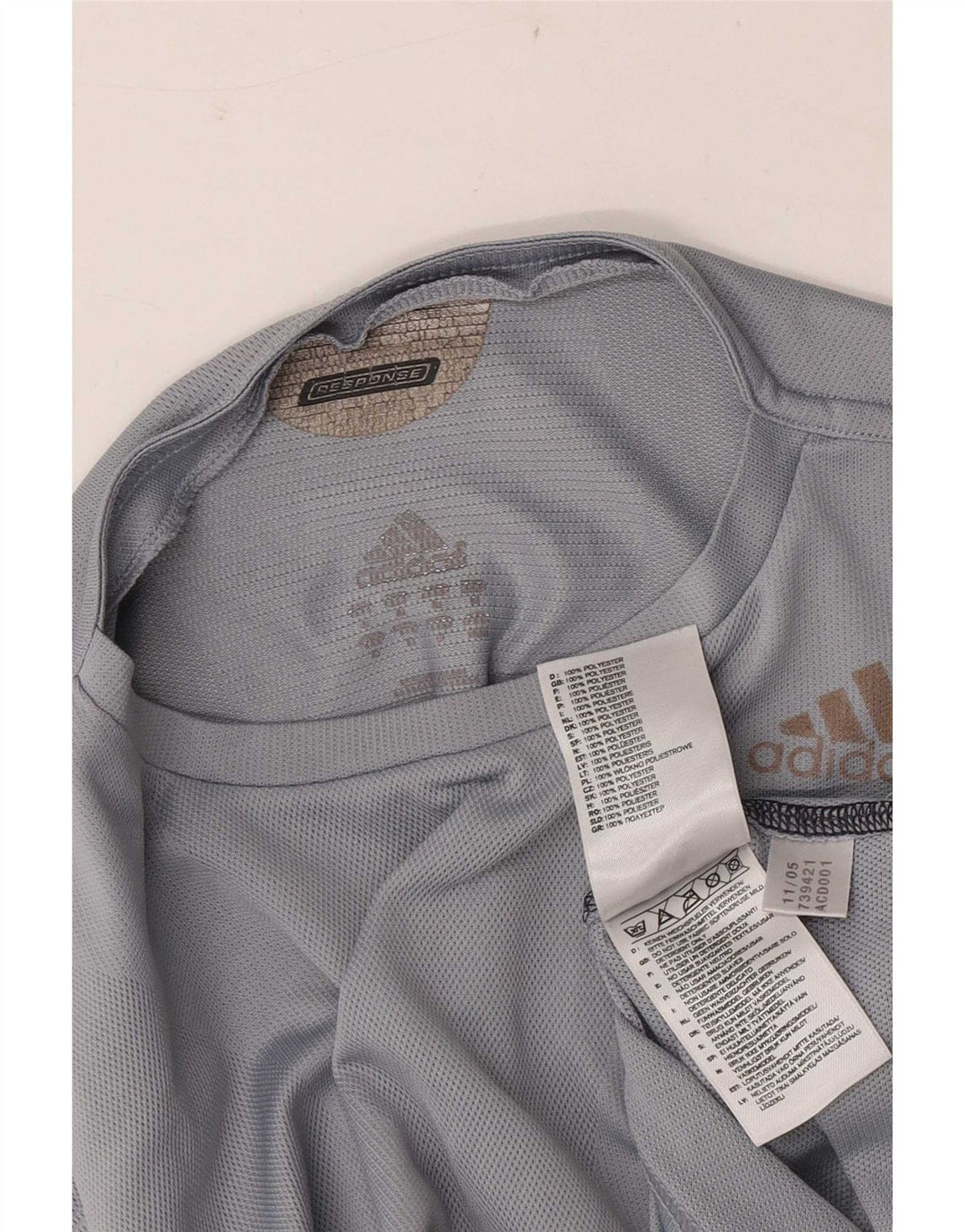 Adidas muška Climacool majica dugih rukava srednje sive boje od poliestera