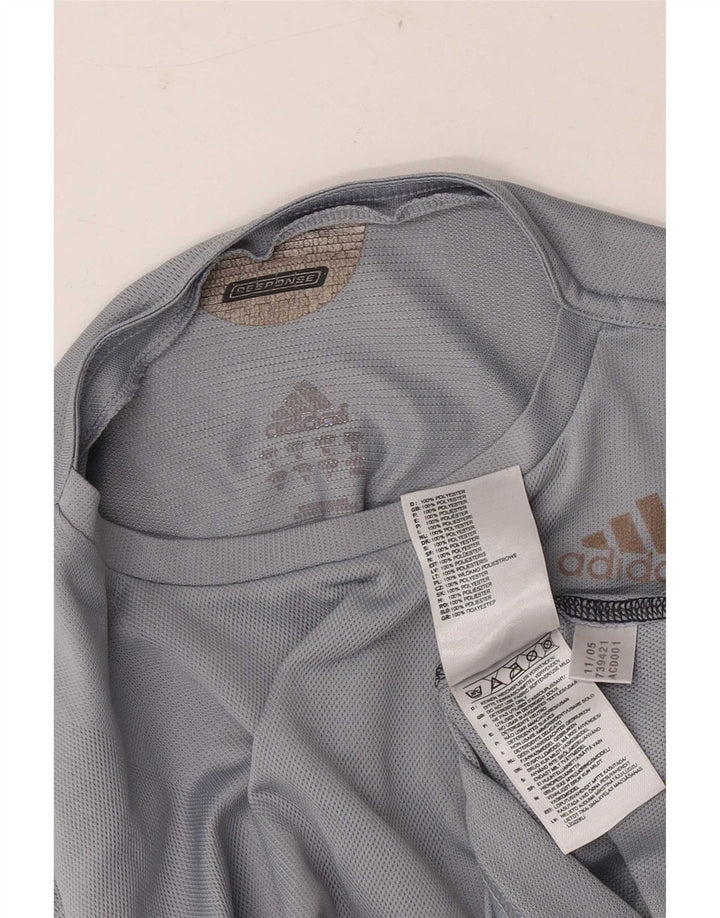 Adidas muška Climacool majica dugih rukava srednje sive boje od poliestera