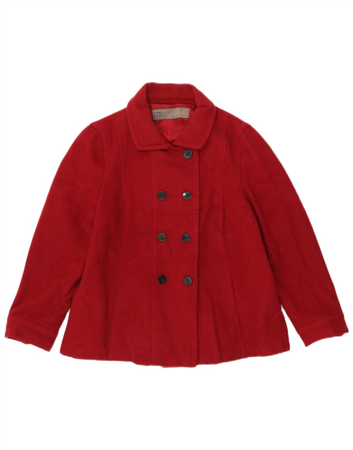 Zara ženski graškasti kaput UK 18 XL crveni