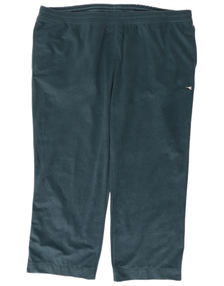 Diadora muške trenirke od velura 2XL zeleni poliester