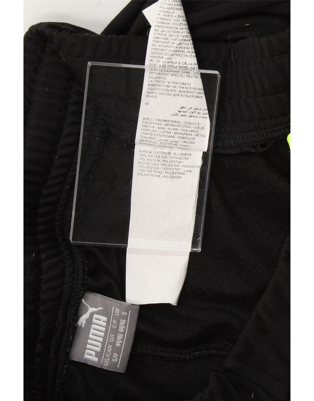 PUMA Mens Tracksuit Trousers Small  Black Colourblock Polyester Vintage Puma and Second-Hand Puma from Messina Hembry 