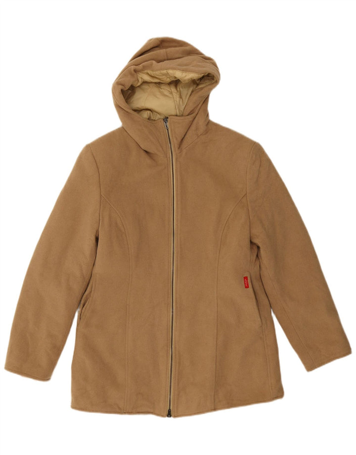 Guess ženska jakna parka s kapuljačom UK 14 veliki bež najlon