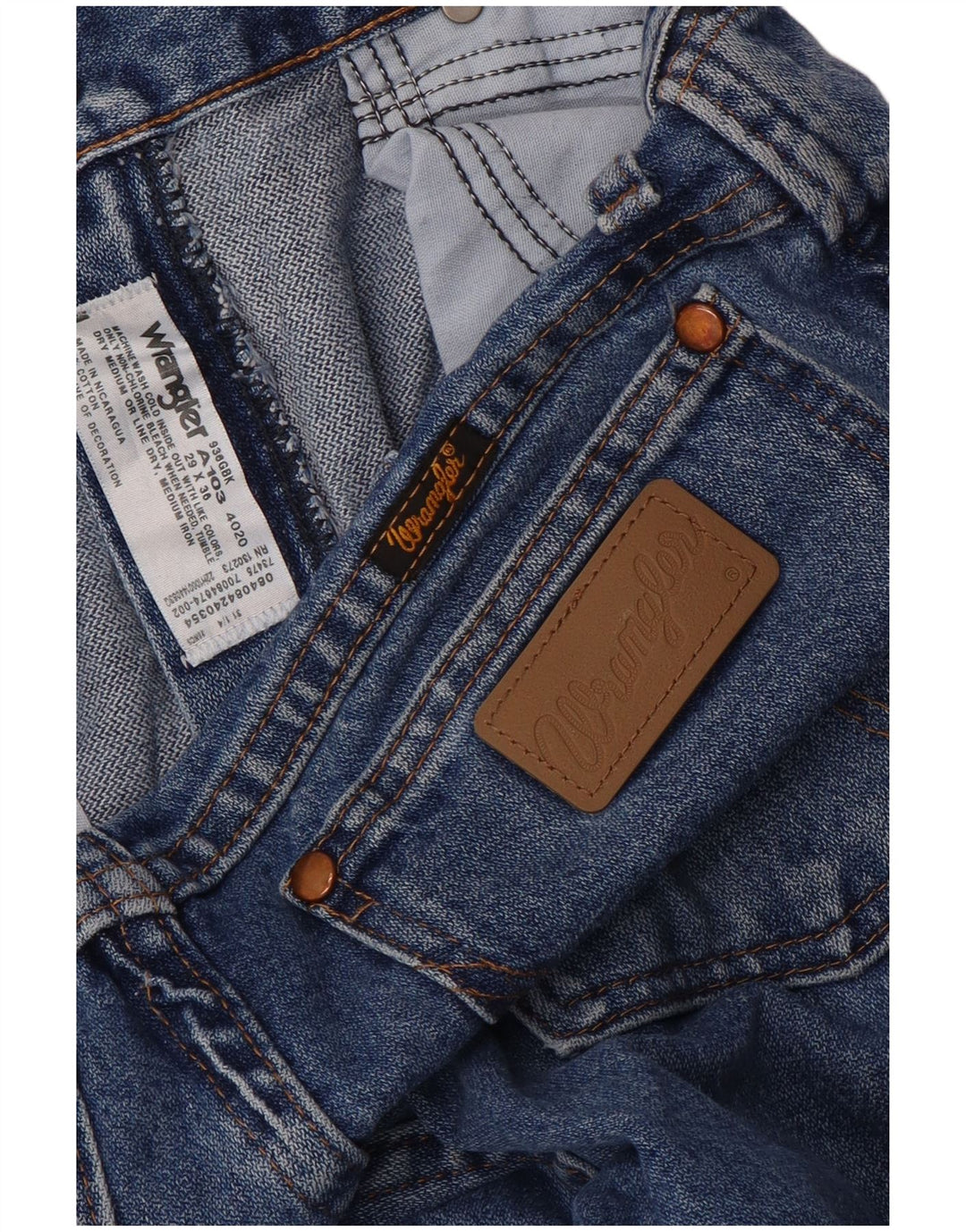 Wrangler ženske ravne traperice W29 L36 plavi pamuk