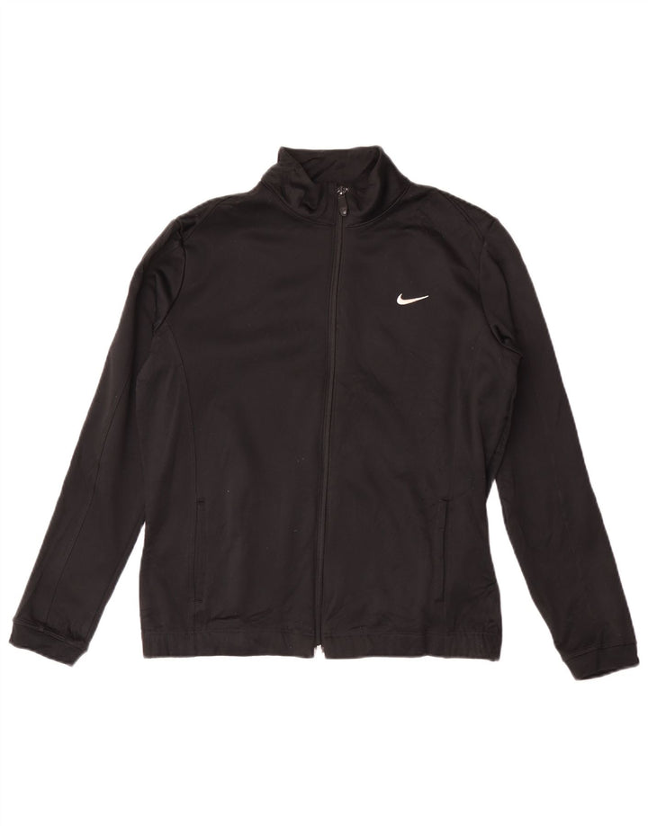 Nike ženska gornja jakna za trenirku Therma-Fit UK 14 srednji crni poliester