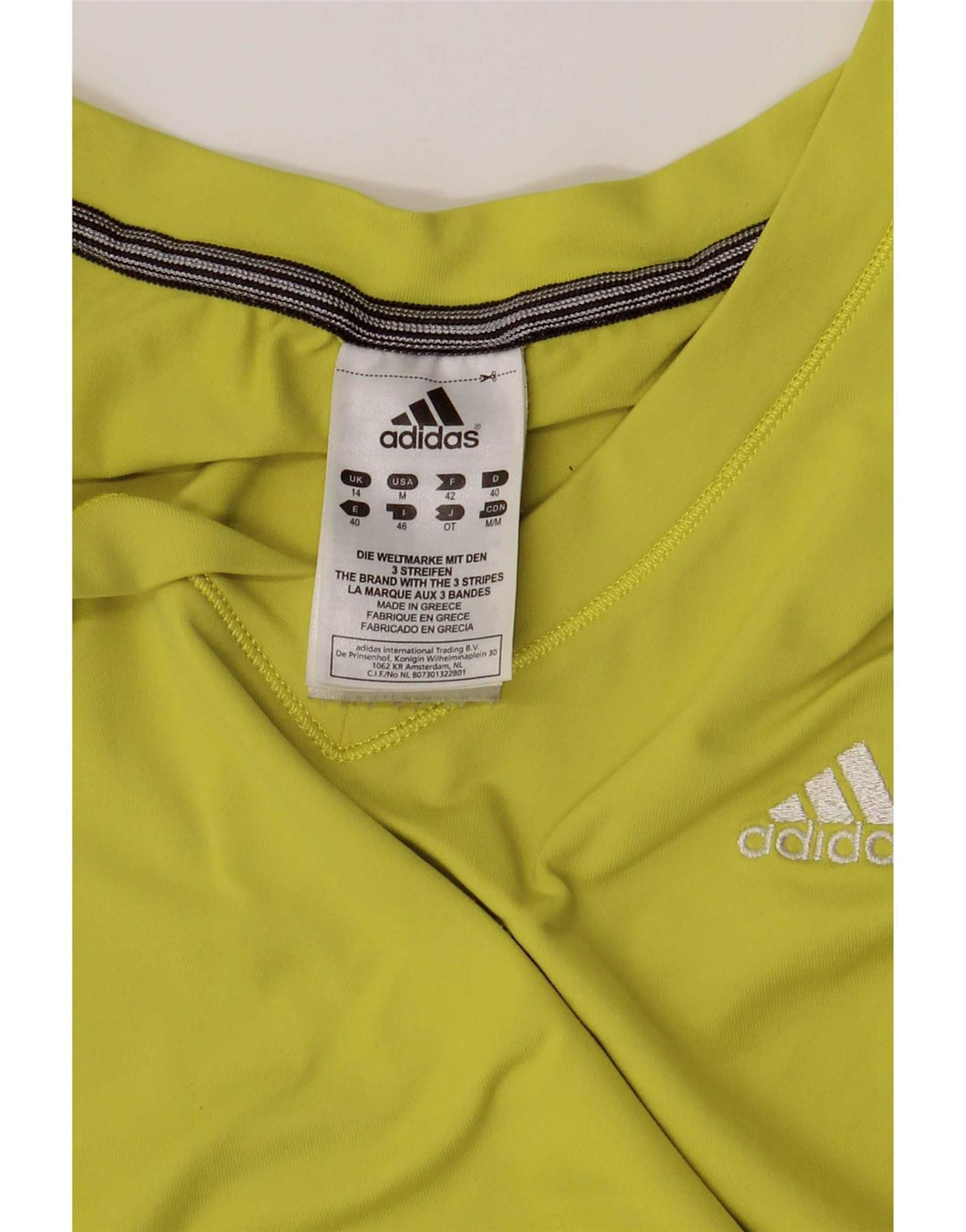 Adidas ženska majica kratkih rukava s poplinom UK 14 Srednje zeleni poliamid