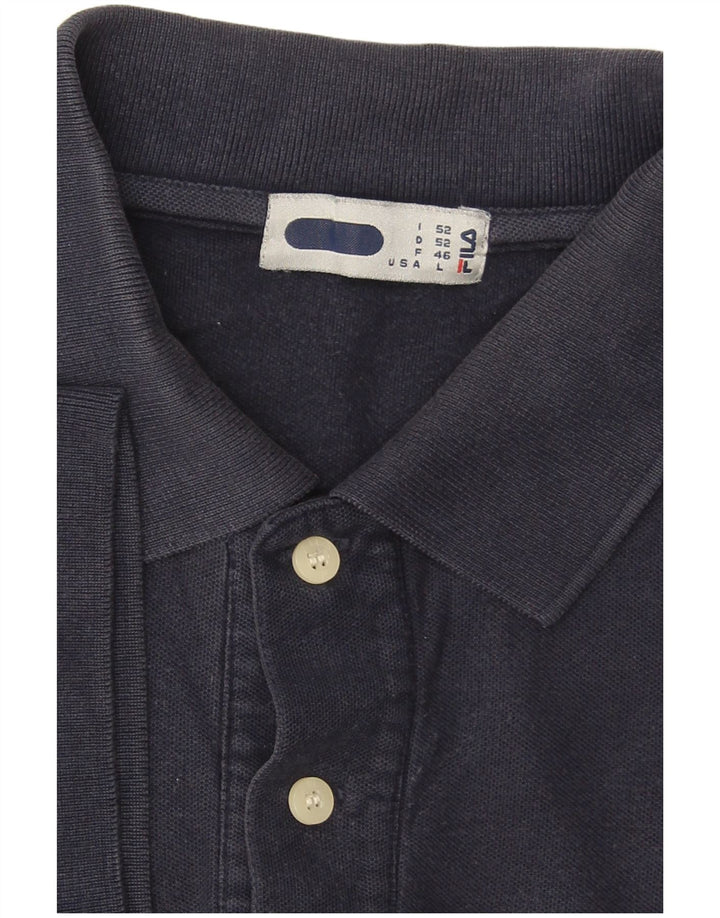 FILA muška polo majica IT 52 velika tamnoplava pamuk