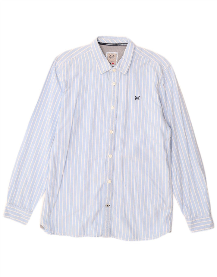 CREW ODJEĆA Muška pamučna košulja s velikim plavim prugama