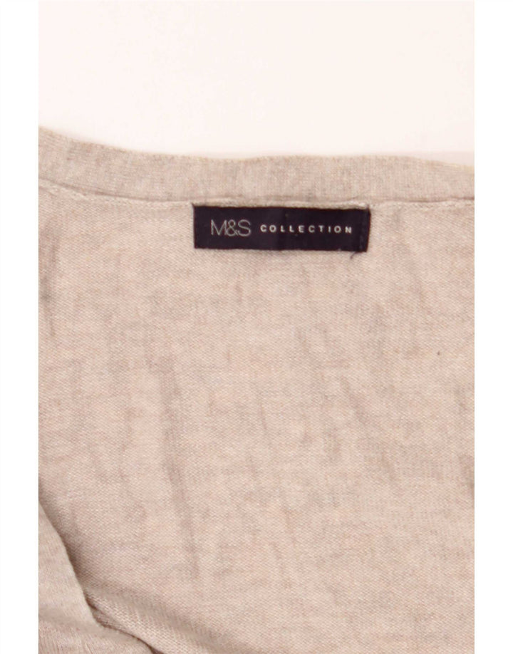 Marks & Spencer ženski kardigan pulover UK 14 srednje siva