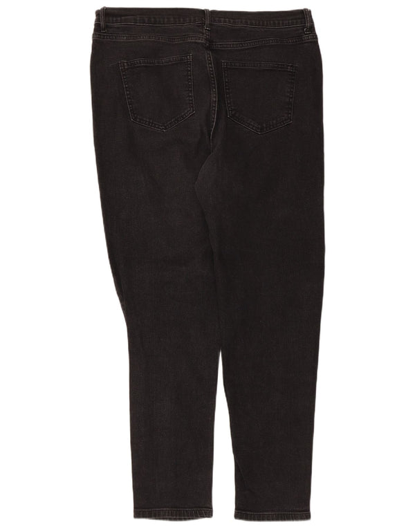 Marks & Spencer ženske uske traperice UK 16 Large W34 L28 crni pamuk