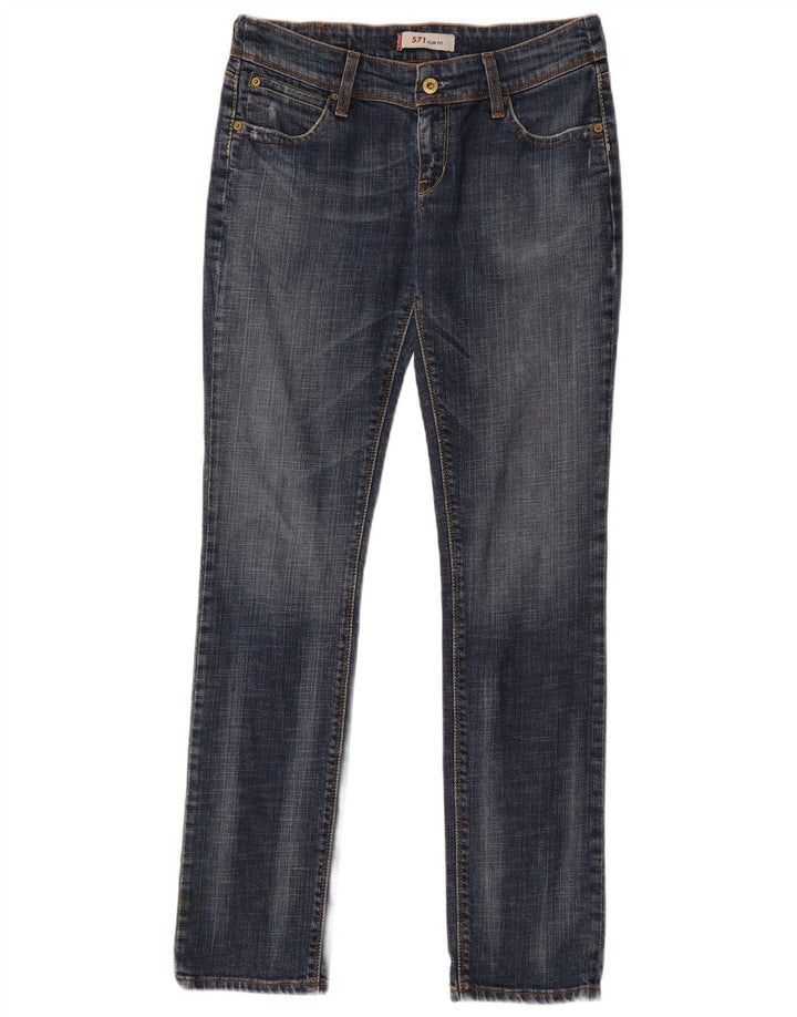 Levi's muške 571 uske traperice W31 L34 plavi pamuk