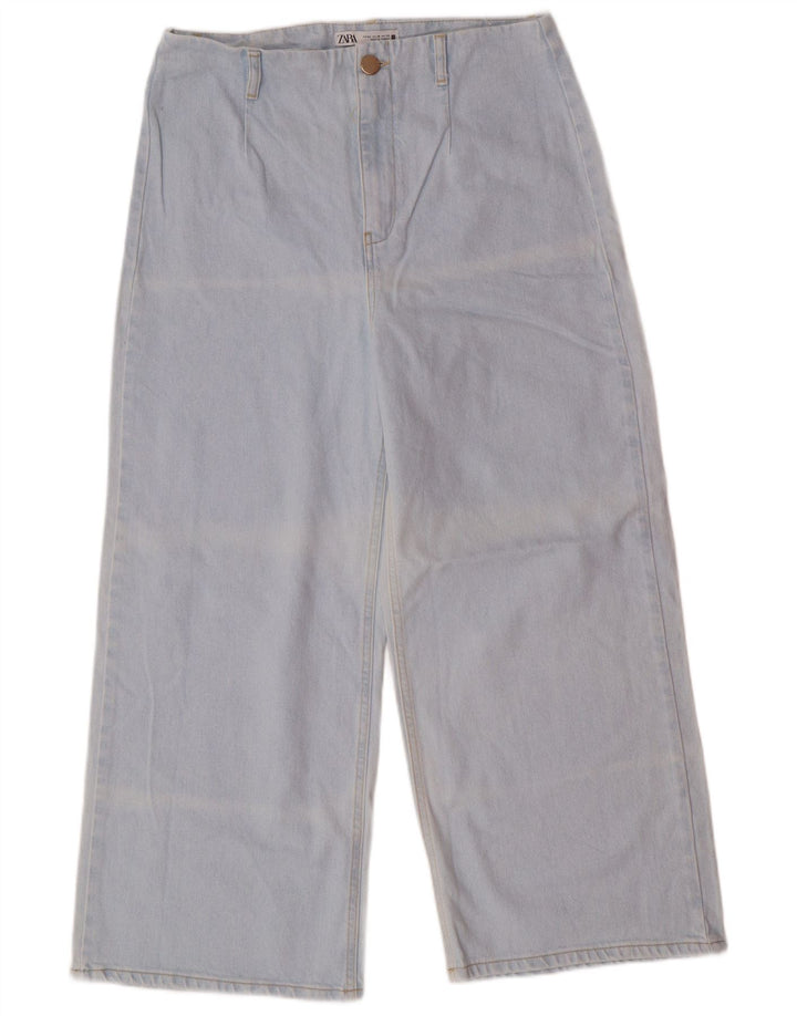 Zara ženske traperice širokih nogavica visokog struka EU 42 Large W32 L26 Blue Classic