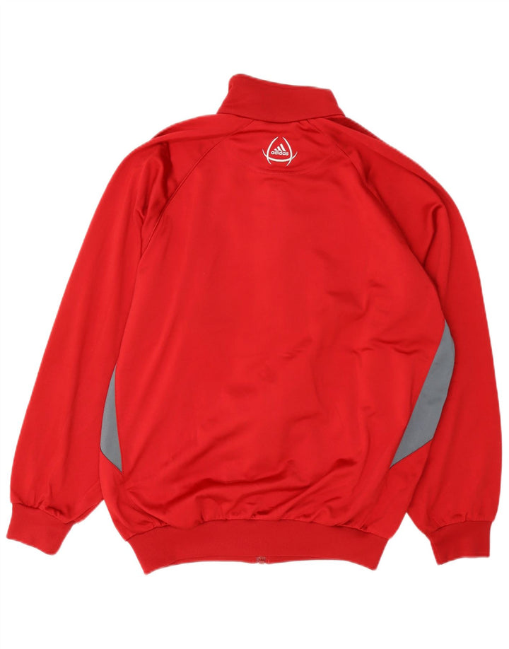 Adidas muška trenirka gornja jakna UK 34/36 mala crvena poliester u boji