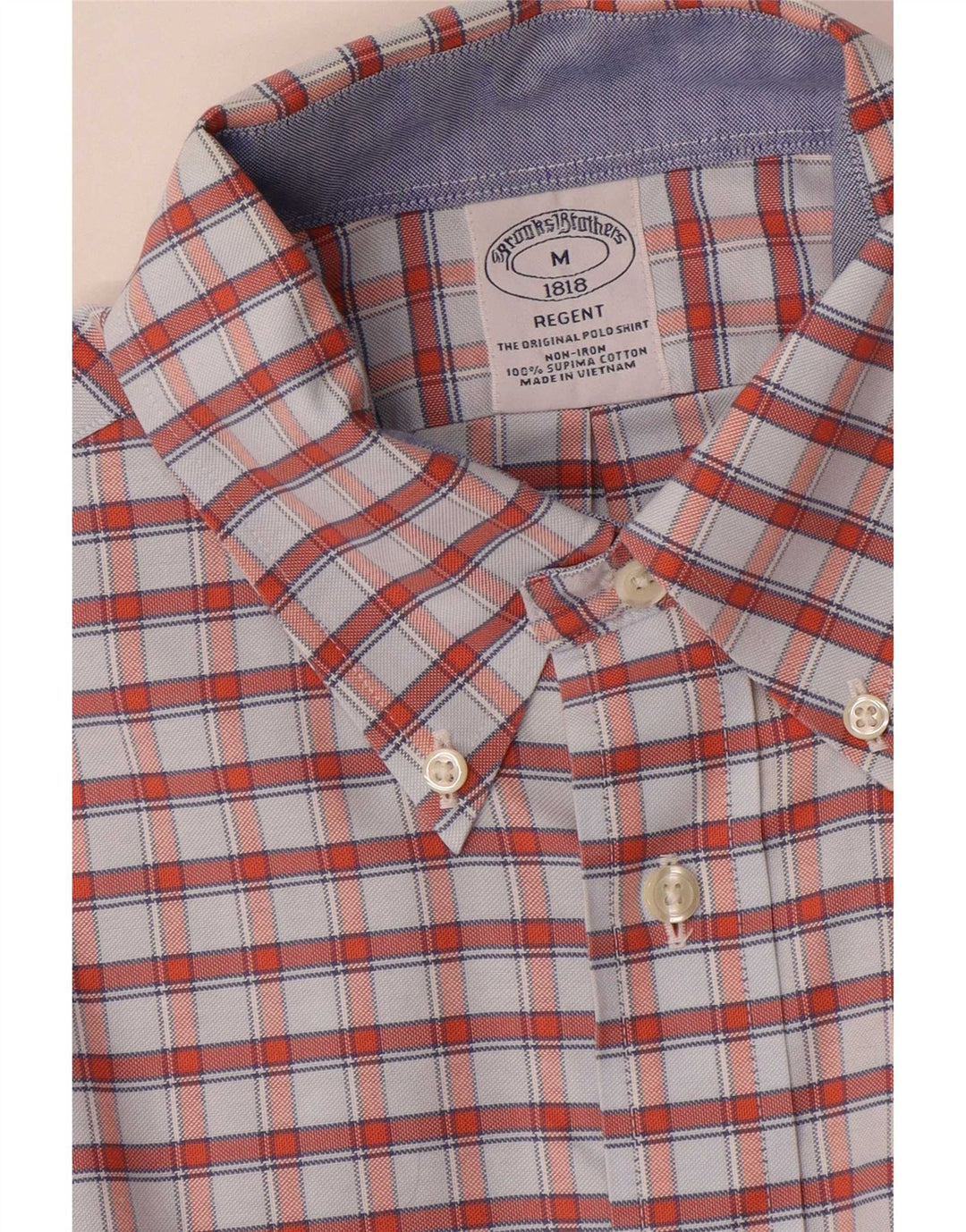 Brooks Brothers muška košulja, srednje raznobojni karirani pamuk