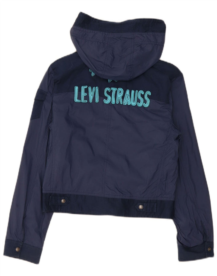 Bomber jakna s kapuljačom Levi's Boys 11-12 godina tamnoplave boje