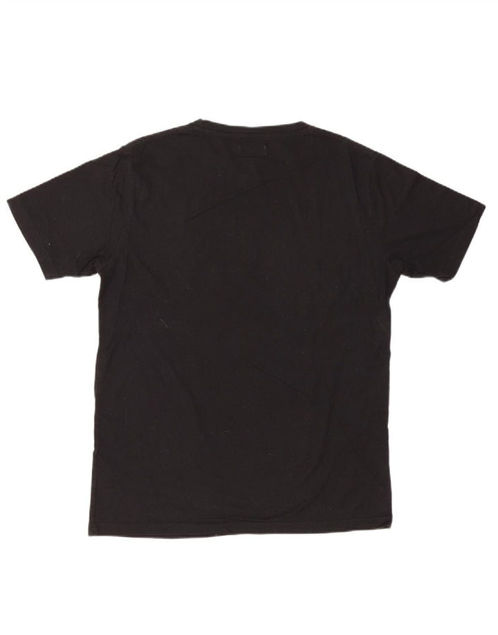 DIADORA Mens Graphic T-Shirt Top Medium Black Cotton