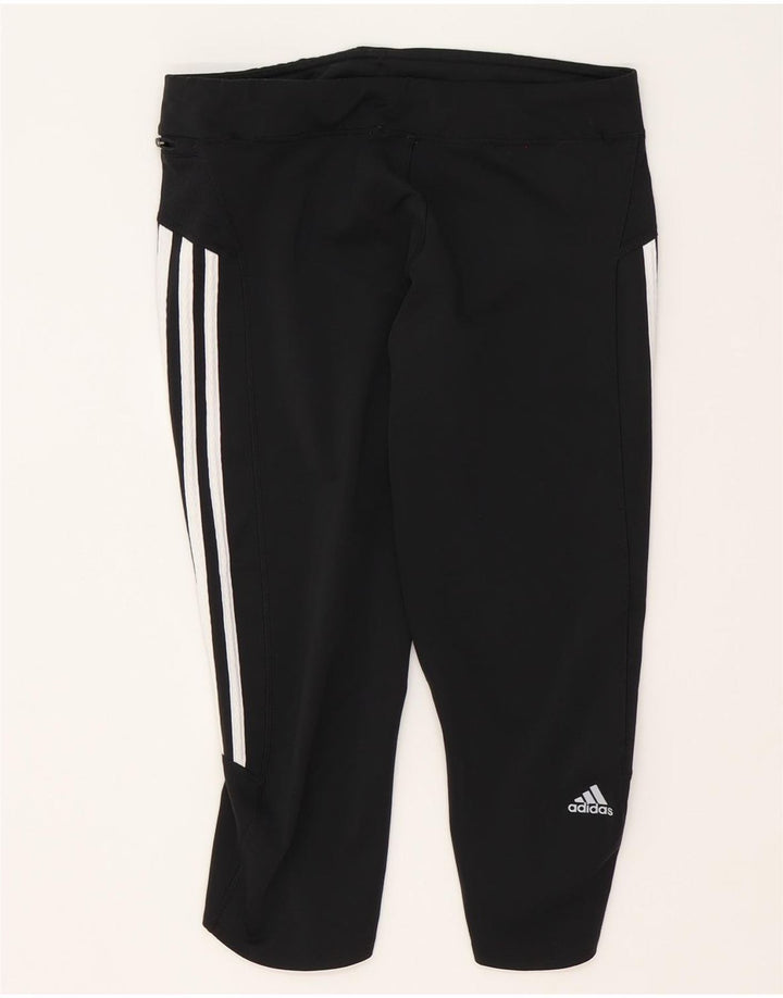 Adidas ženske Climalite Capri tajice UK 16 velike crne poliesterske