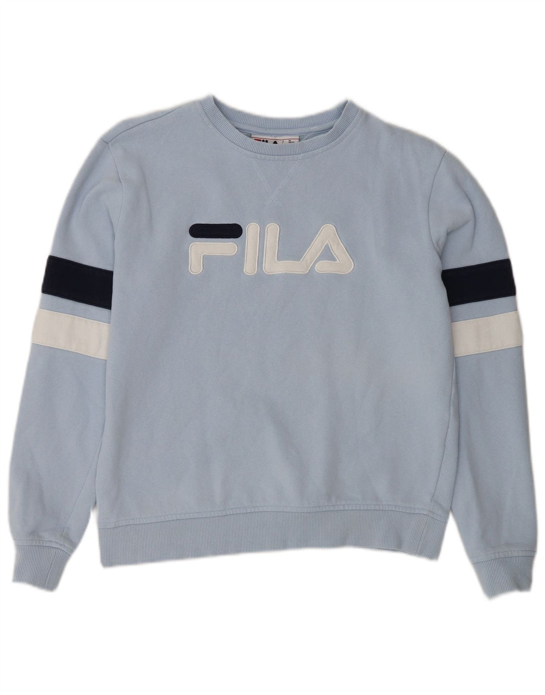 FILA veliki ženski džemper UK 10 Small Blue Colourblock