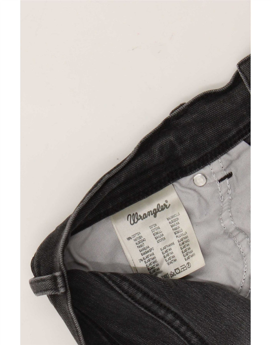 Wrangler muške teksaške ravne traperice W33 L32 sivi pamuk