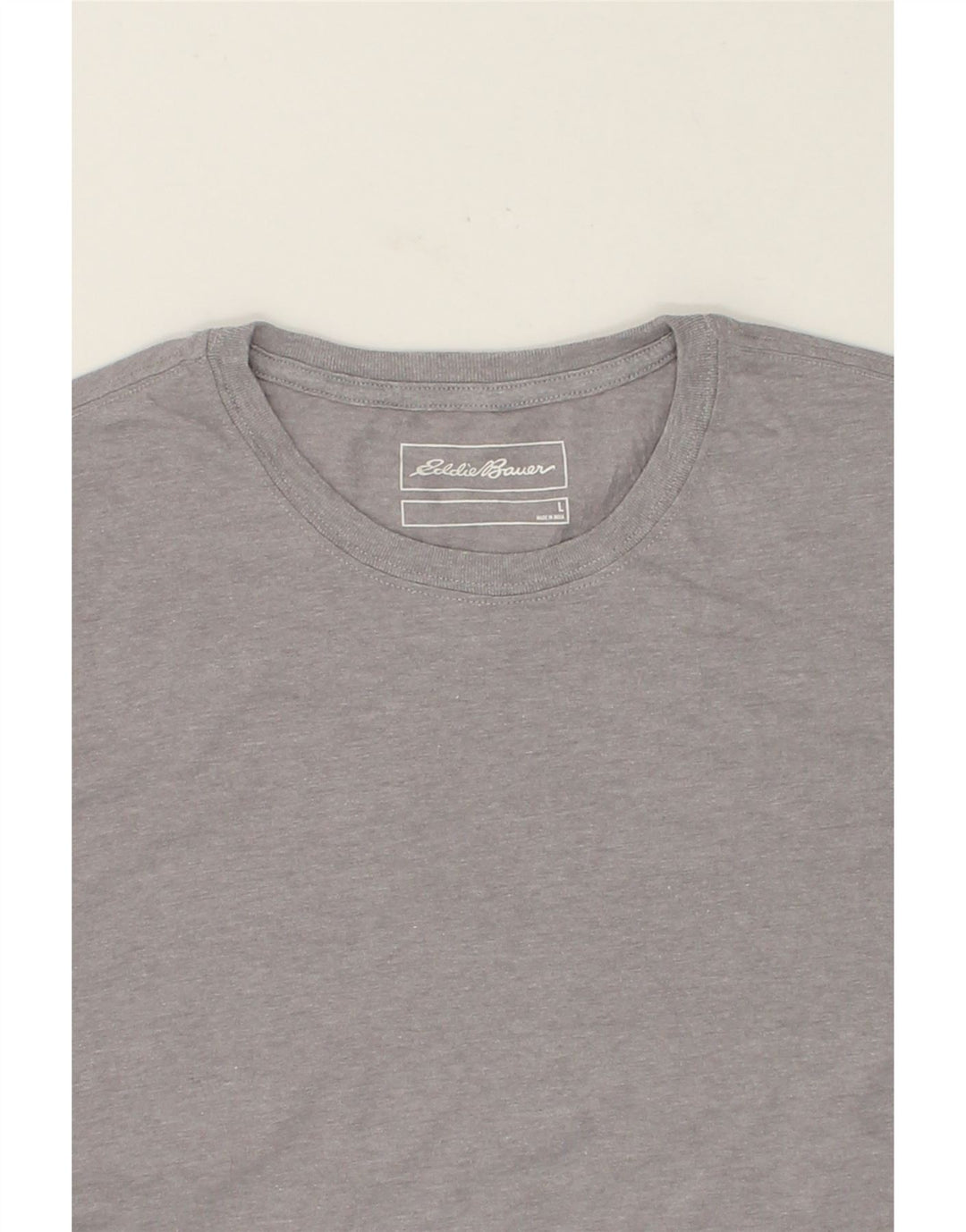 EDDIE BAUER Mens T-Shirt Top Large Grey Cotton Vintage Eddie Bauer and Second-Hand Eddie Bauer from Messina Hembry 