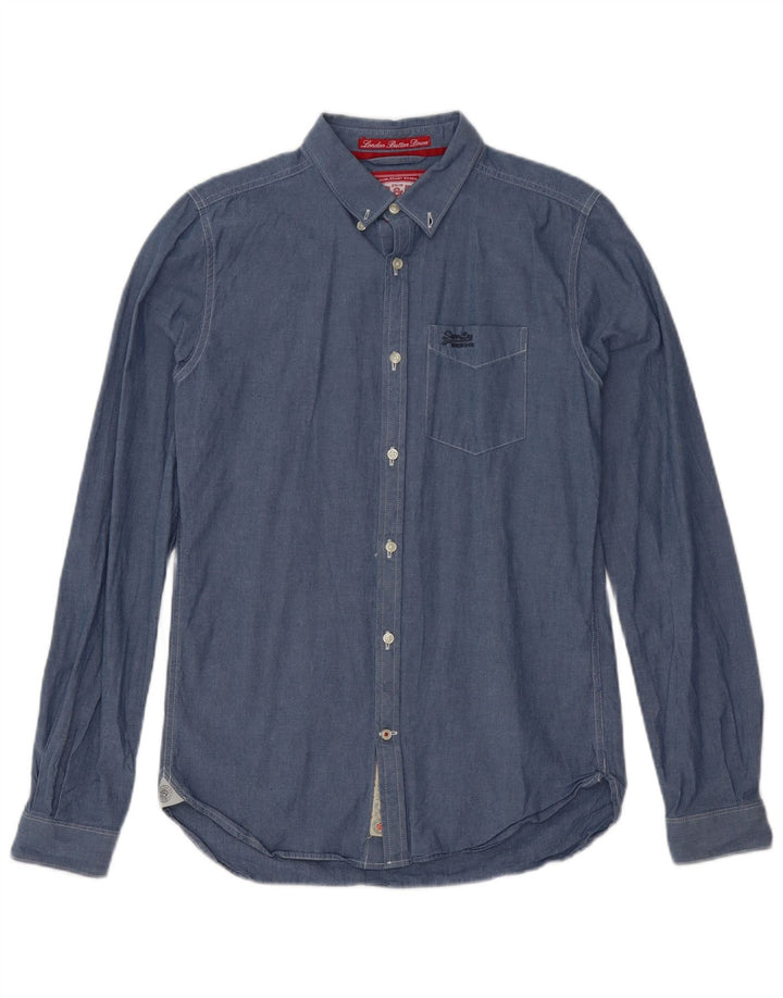 Superdry muška majica mala plava pamučna