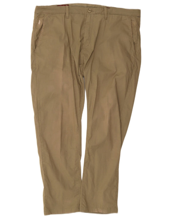 Marlboro Classics muške ravne chino hlače EU 54 2XL W38 L28 Kaki