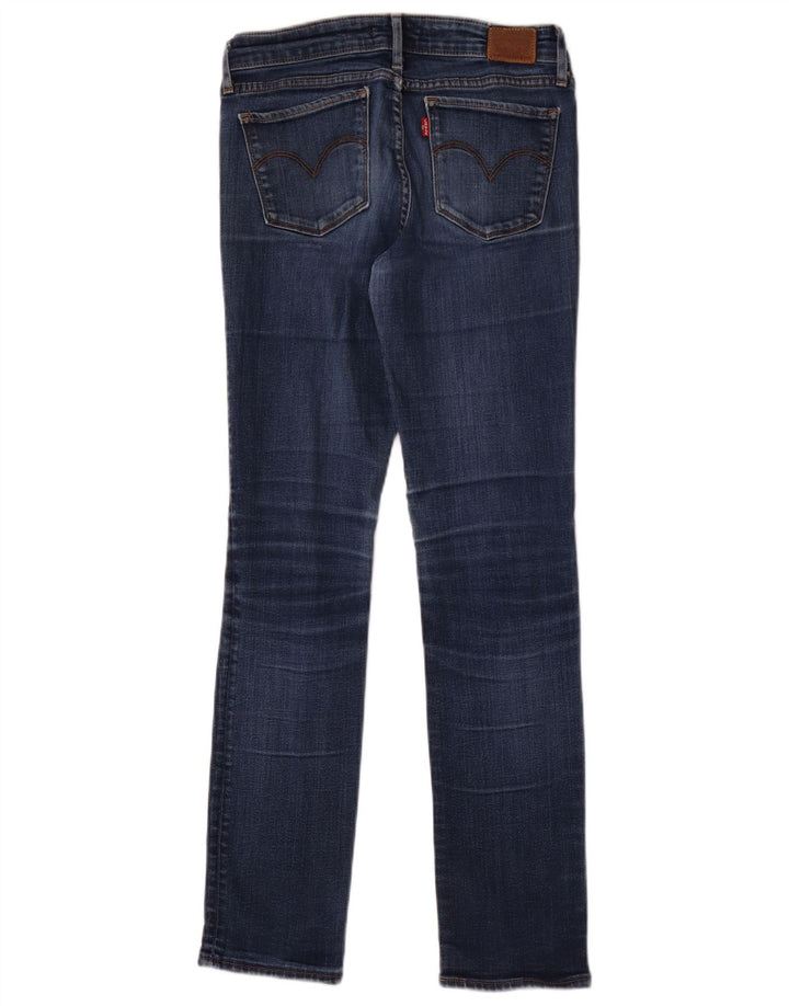 LEVI'S Ženske 712 uske traperice s oštećenjem W27 L30 plavi pamuk