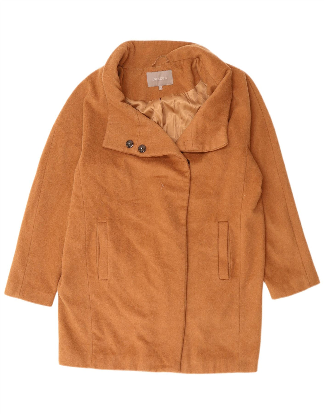 Jaeger ženski kaput slobodnog kroja UK 14 srednje smeđa vuna