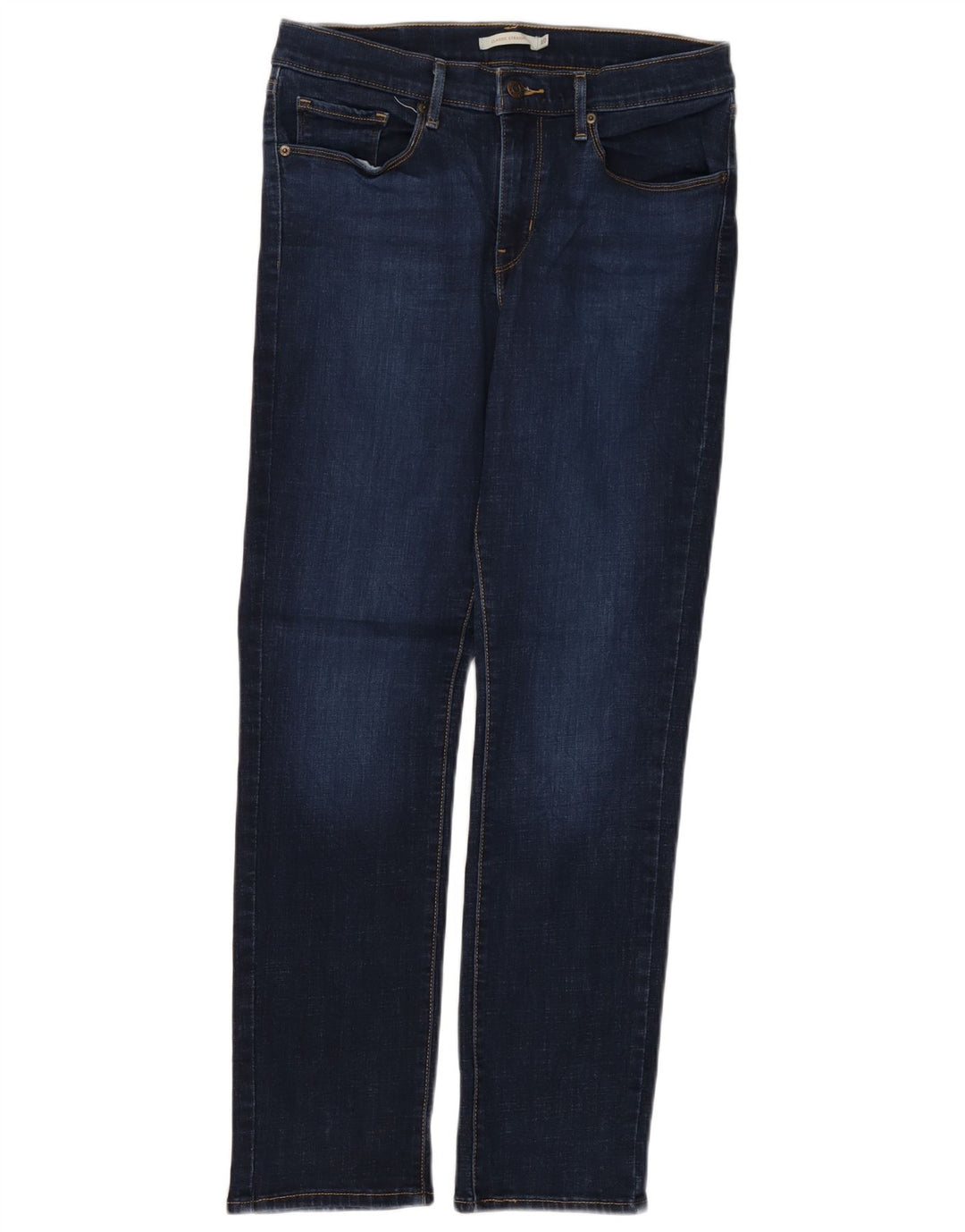 LEVI'S ženske klasične ravne traperice US 10 Large W30 L30 tamnoplavi pamuk