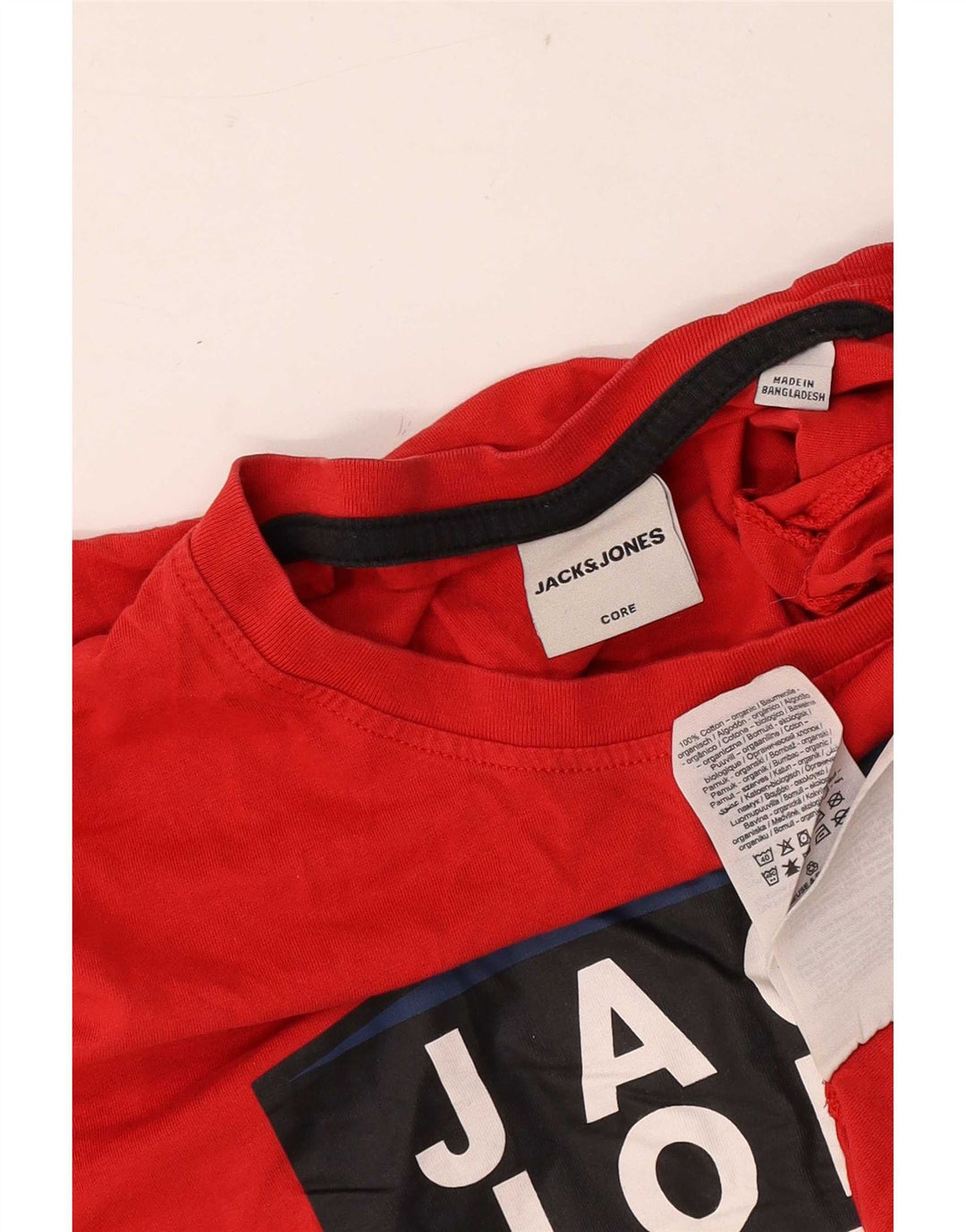 Jack & Jones muška majica kratkih rukava srednje veličine, crveni pamuk
