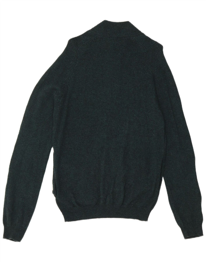 Marks & Spencer muški kardigan džemper srednje zelene vune