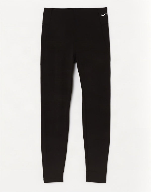 Nike Ženske Dri Fit Crop Leggings UK 14 Srednji crni poliester