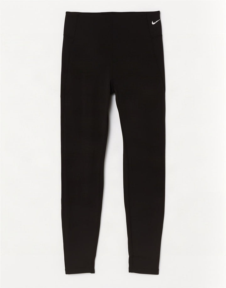 Nike Ženske Dri Fit Crop Leggings UK 14 Srednji crni poliester