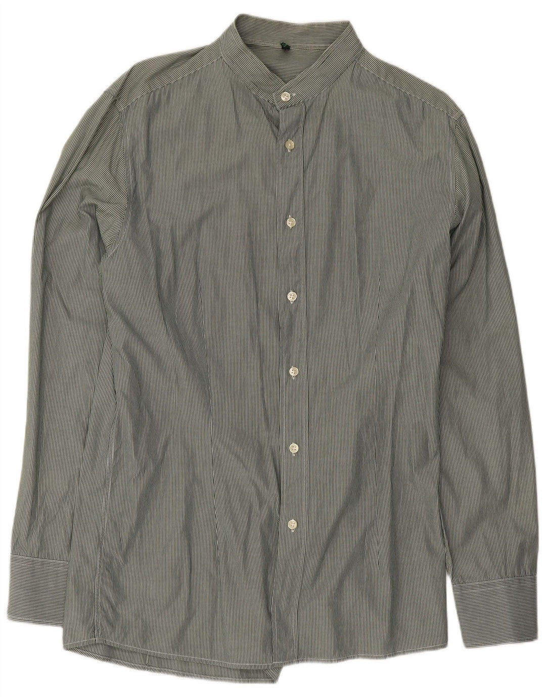 Benetton muška košulja Medium Green Pinstripe Classic