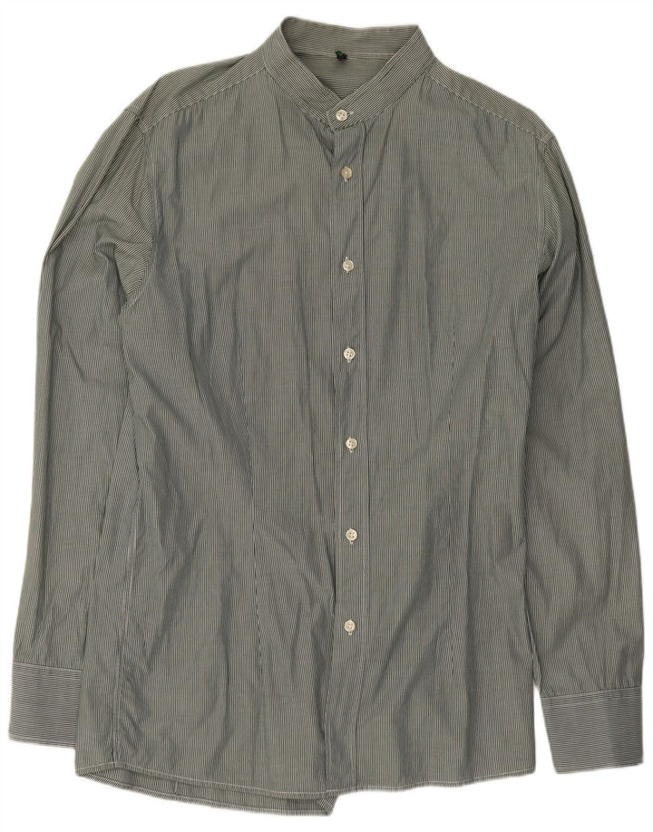 Benetton muška košulja Medium Green Pinstripe Classic