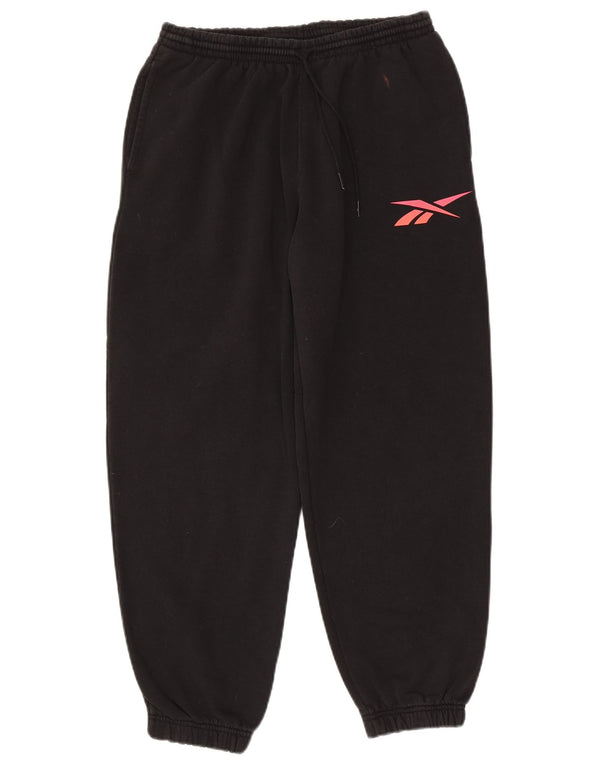 Reebok Ženska trenirka Hlače Joggers UK 16/18 Large Black Cotton