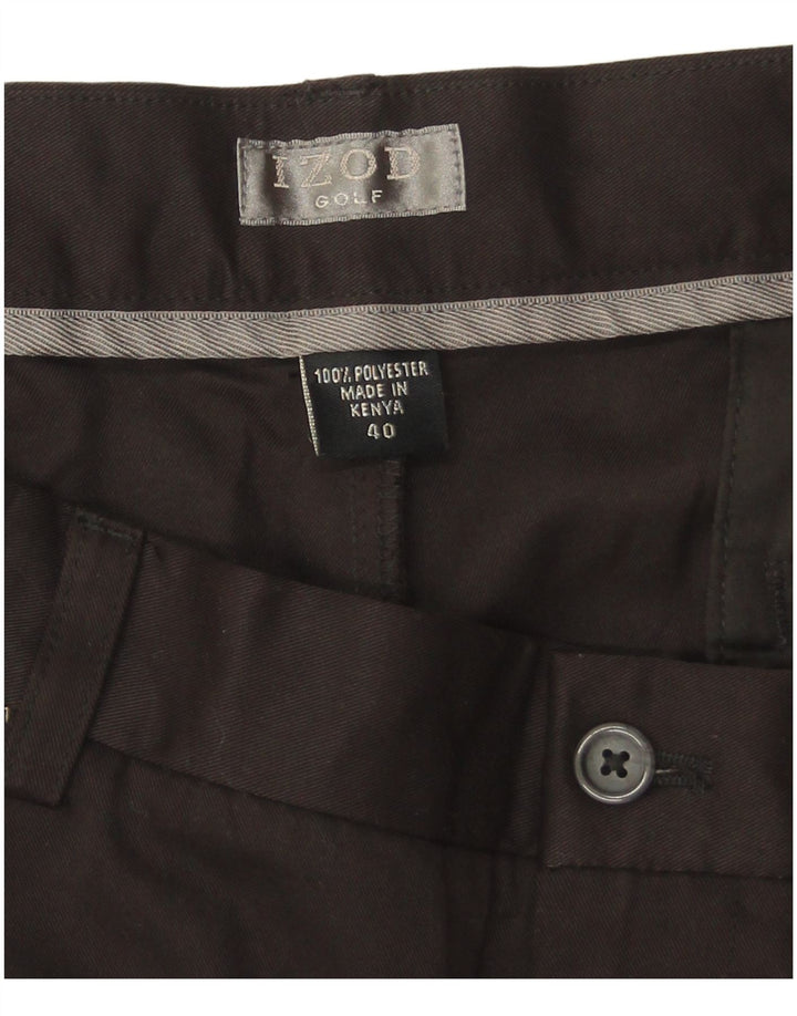 Izod muške kratke chino hlače za golf W40 XL crni poliester