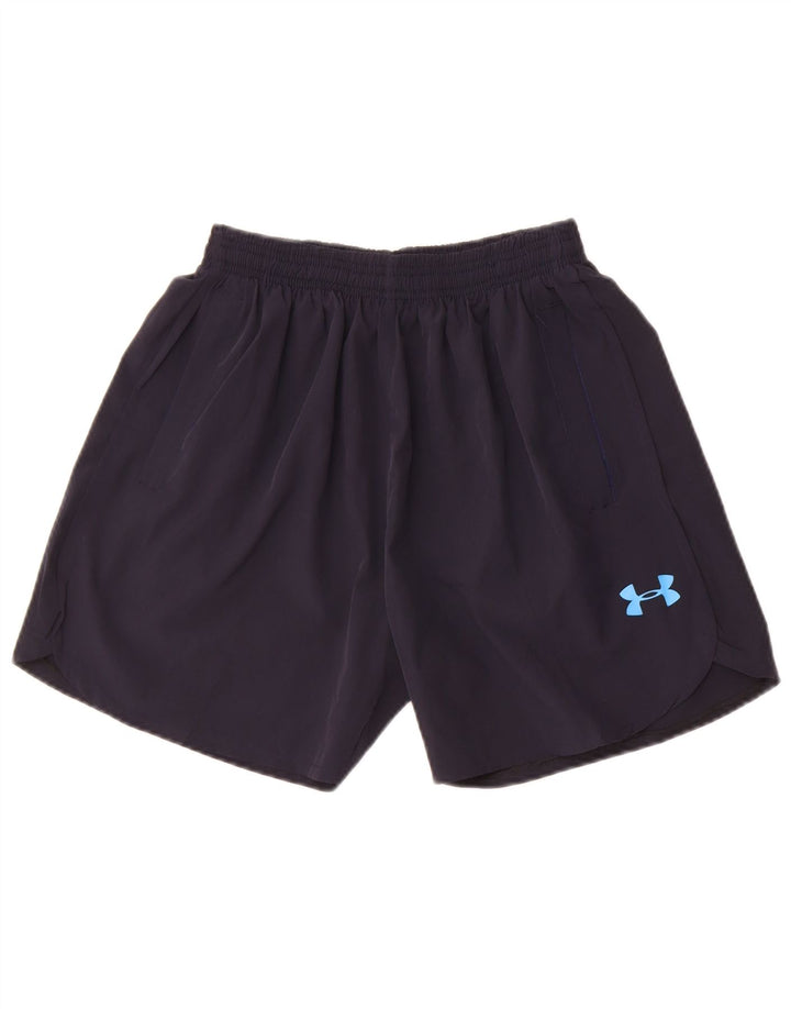 Sportske kratke hlače Under Armour za dječake 11-12 godina tamnoplavi poliester