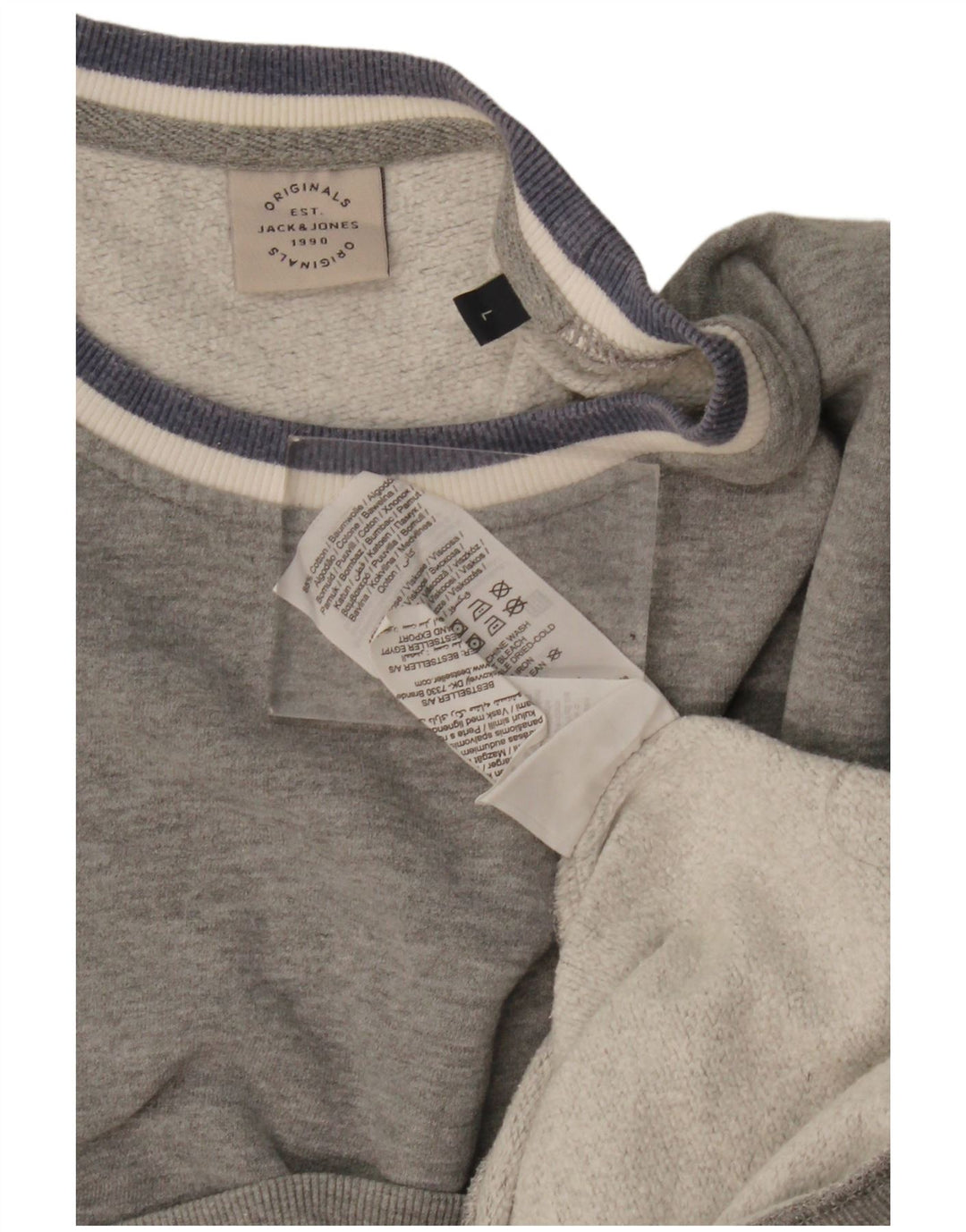 Jack & Jones muška majica s kratkim rukavima Veliki sivi pamuk