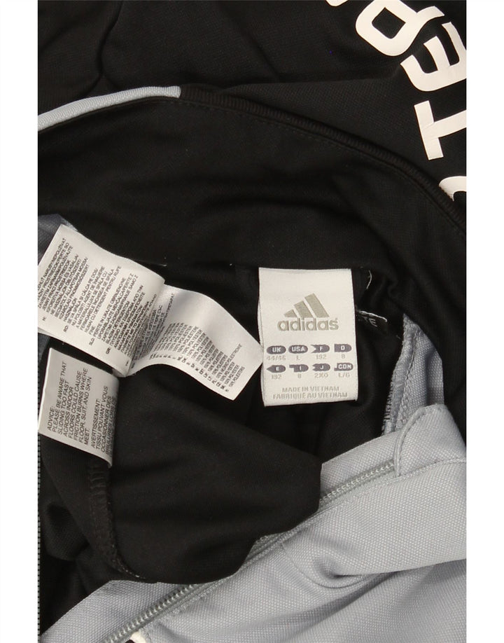 ADIDAS Mens Climalite Pullover Tracksuit Top UK 44/46 Large Black Vintage Adidas and Second-Hand Adidas from Messina Hembry 