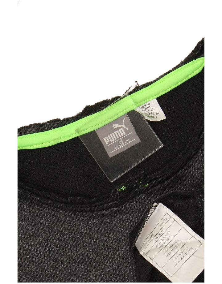 PUMA Boys Sweatshirt Džemper 15-16 godina XL sivi poliester