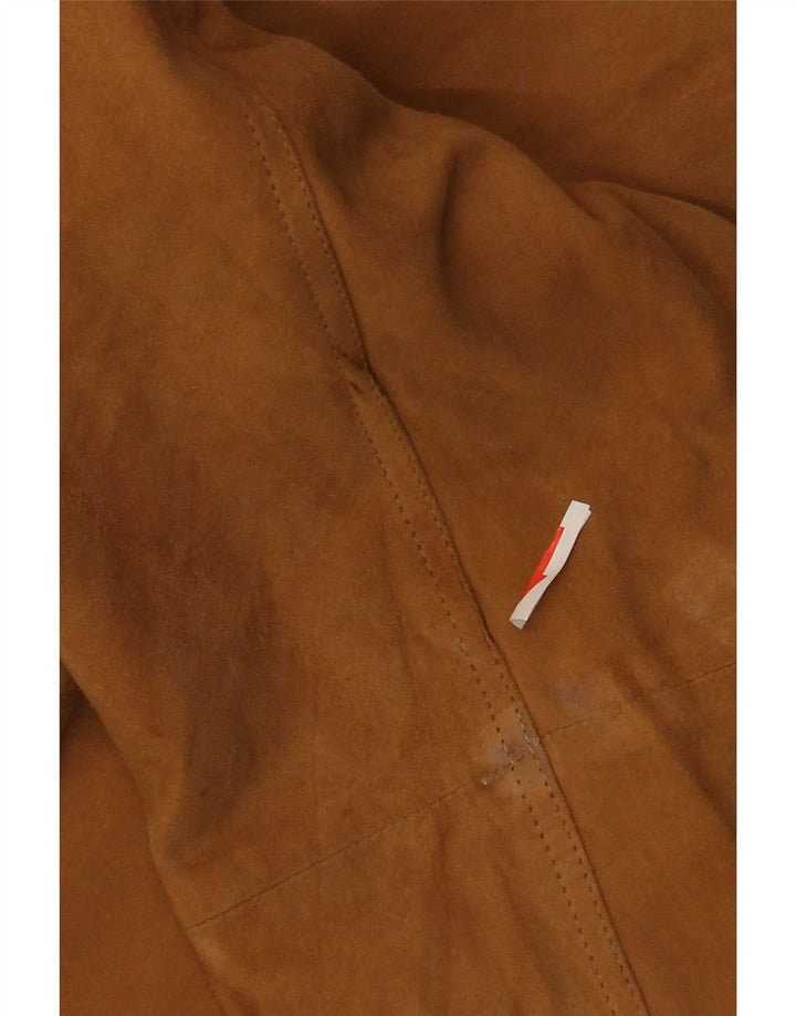 Vintage ženska jakna od brušene kože IT 46 Large Beige Leather
