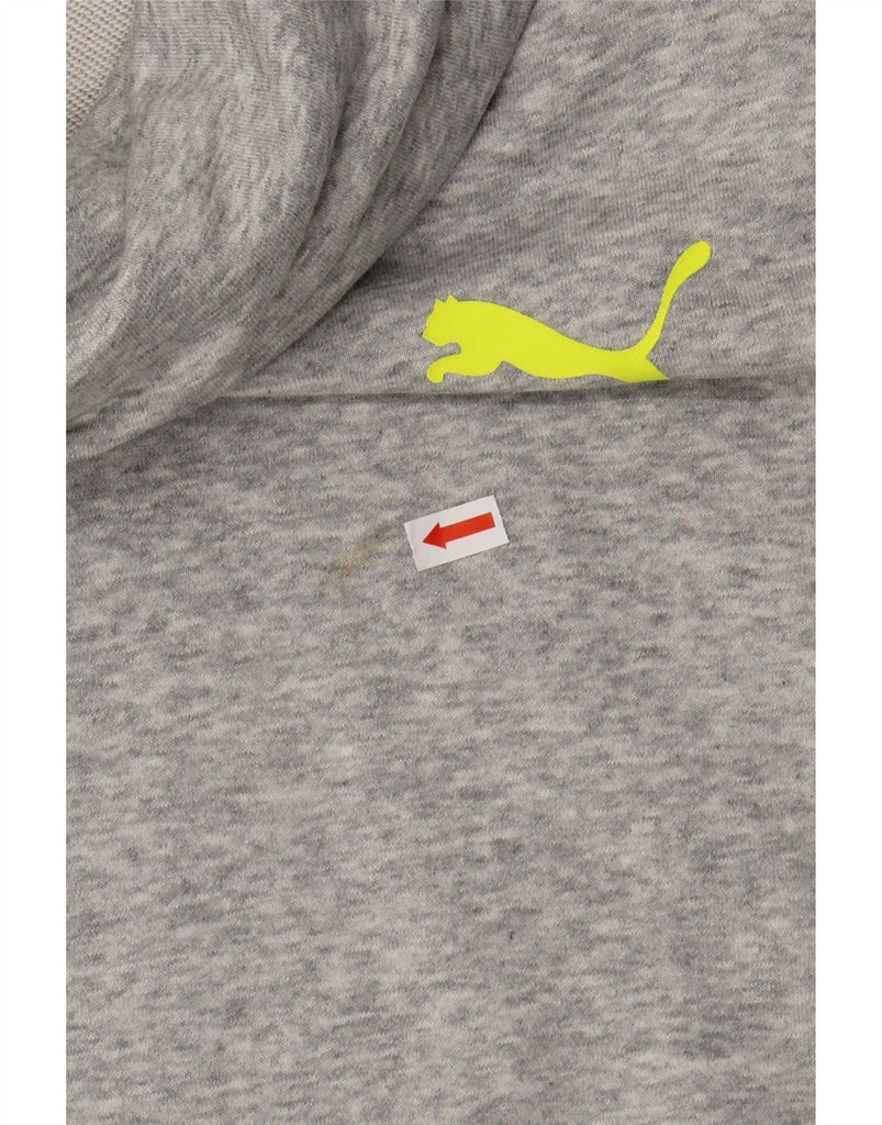 PUMA Womens Oversized Roll Neck Sweatshirt Jumper UK 16 Large Grey Cotton Vintage Puma and Second-Hand Puma from Messina Hembry 