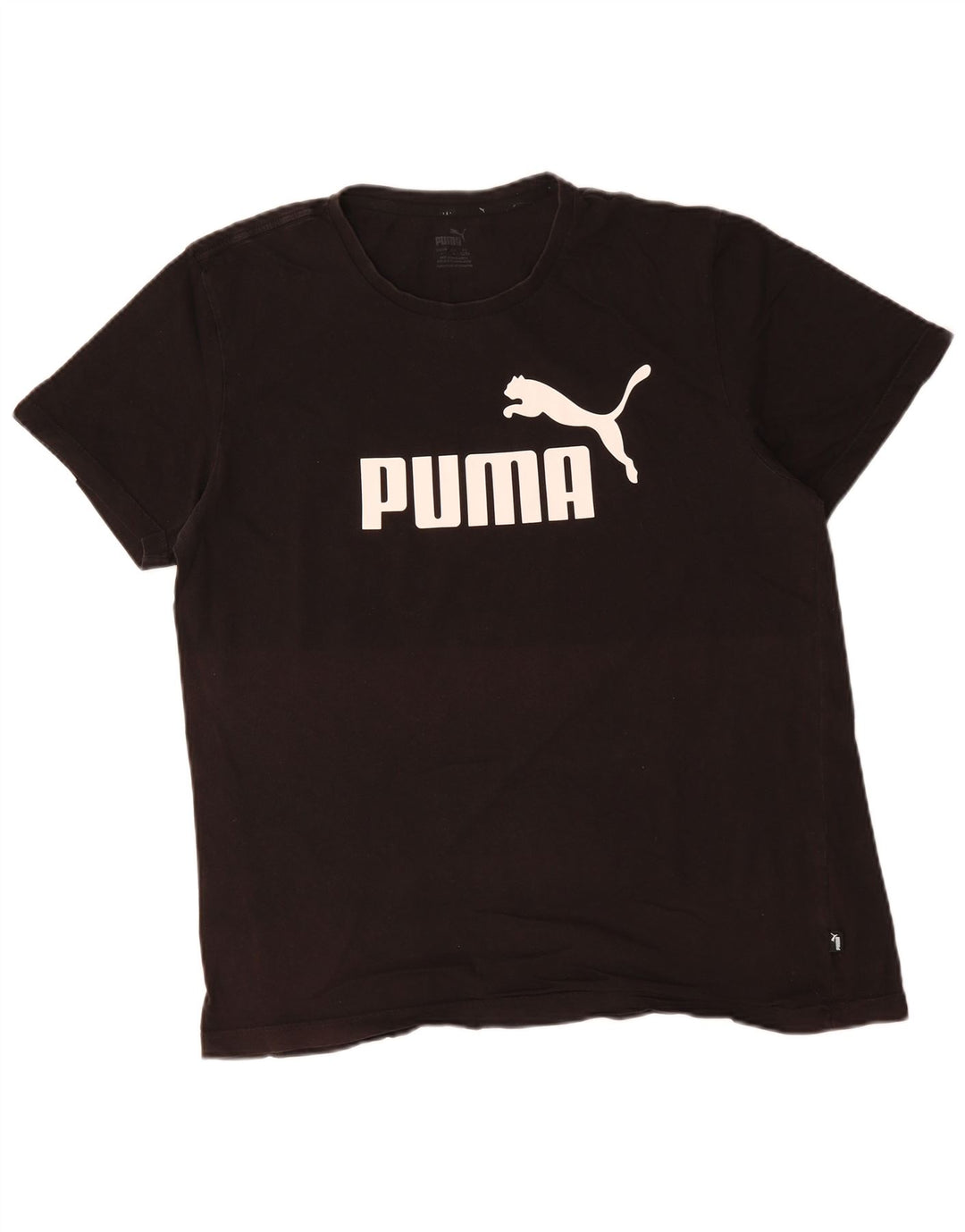 Puma muška majica s grafičkim motivima, veliki crni pamuk
