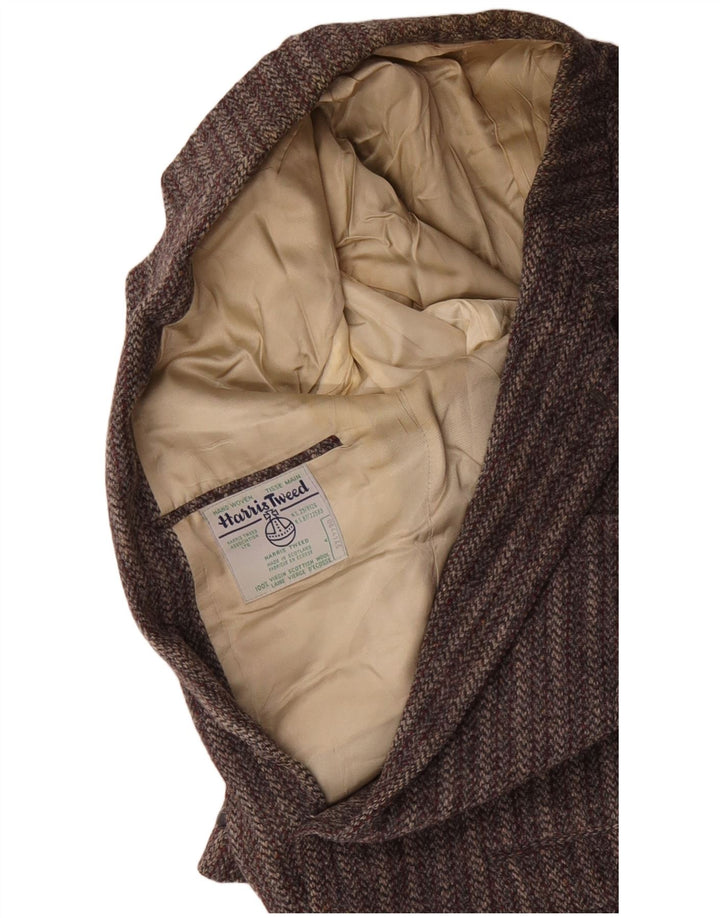 HARRIS TWEED Muški sako sa 2 gumba UK 38 srednje sive pruge