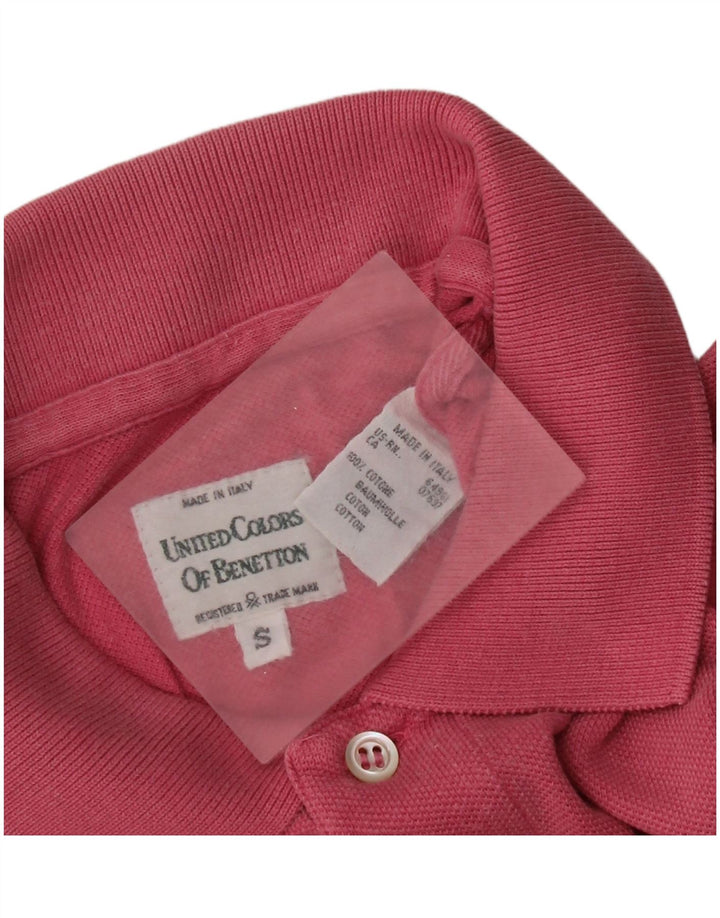Benetton muška polo majica Mala ružičasta pamučna
